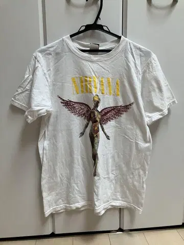 against NIRVANA 티셔츠 L 화이트
