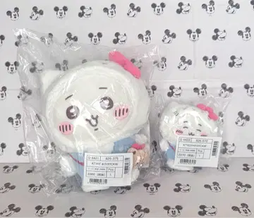 치이카와 산리오 콜라보 헬로키티 봉제 인형 마스코트 세트
