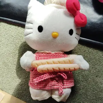 헬로키티 봉제 인형 빨간색 에이프런