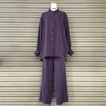 하레 셋업 트로미 튜닉 셔츠 와이드 팬츠 백 슬릿 루즈핏