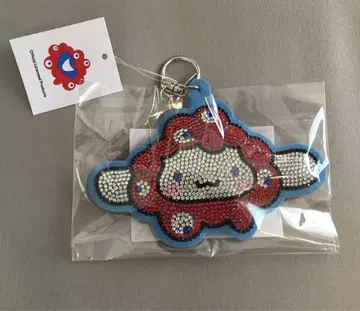 오사카 엑스포 밧줄로 묶은 가죽 키링 시나몬 롤 참 산리오