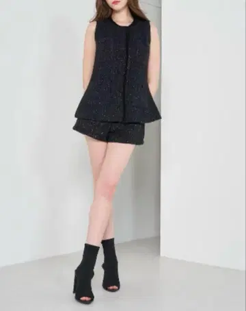 다리치 썸머 트위드 베스트 택 포함 새상품