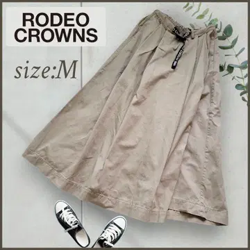 RODEO CROWNS 로데오 크라운 플레어 롱 스커트 치노 [M]