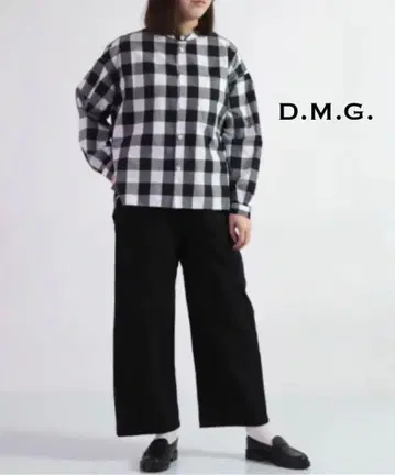 새상품 D.M.G 딘엠지 면 린넨 캔버스 스트레이트 이지 팬츠 블랙