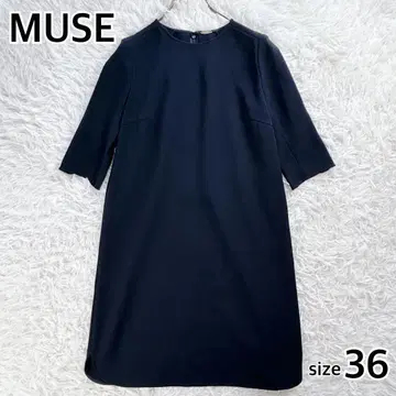 MUSE 뮤즈 두즈엠 클라세 원피스 오부 소매 무릎 기장 M