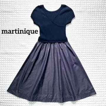 martinique 마르티니크 롱 원피스 리브 니트 카슈쿨