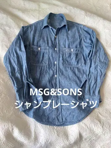 MSG & SONS MSG 앤 선즈 샴브레이 셔츠