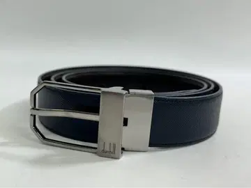dunhill 네이비 가죽 벨트