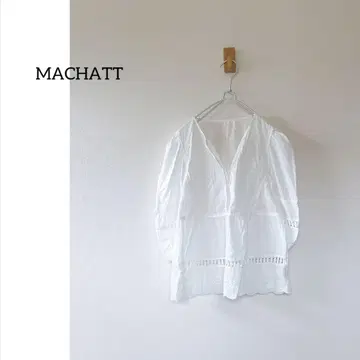 MACHATT 마챠트 자수 블라우스 레이스 자수