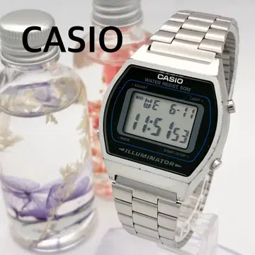 레어 작동 손목시계 CASIO 카시오 디지털 실버 남성용 A31