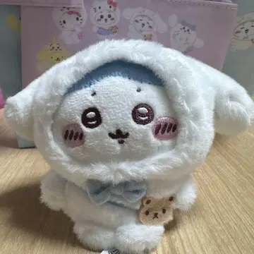 산리오 치이카와 (먼작귀) 시나모롤 하치와레 봉제 인형 마스코트 키체인