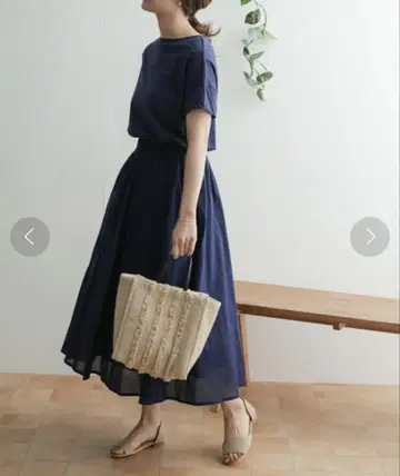 어반 리서치 도어즈 코튼 개더 원피스