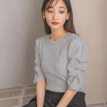 새상품 티셔츠 파워 숄더 컷 PO5S 여성용 티셔츠 로리즈팜
