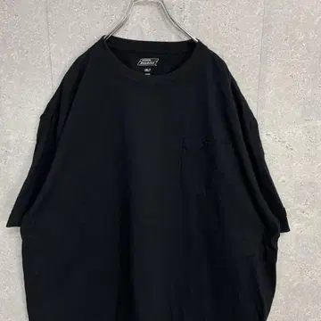 디키즈 무지 가슴 포켓 블랙 빅 사이즈 티셔츠 3XLT