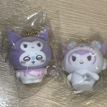 치이카와 산리오 콜라보 플로키 참 모몽가 쿠로미