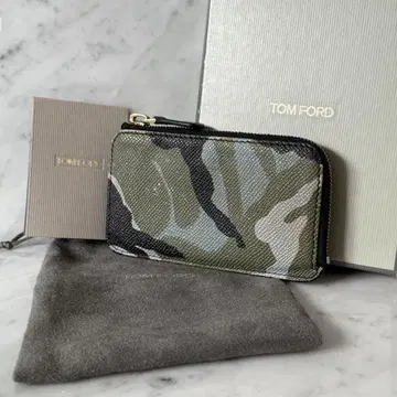 TomFord 톰포드 코인 케이스 동전 지갑 카모플라주 천연 가죽