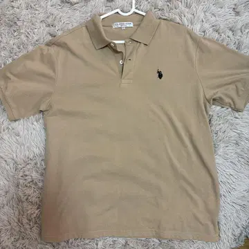 U.S. POLO ASSN. 베이지 폴로 셔츠 F 사이즈 반팔