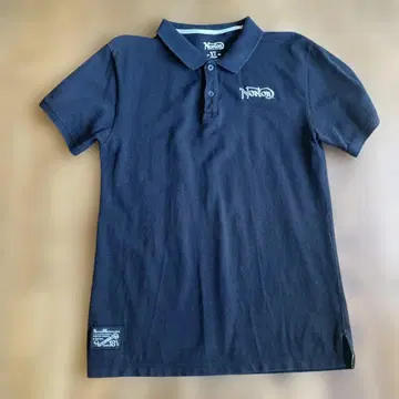 Norton 블랙 피케 셔츠 XL