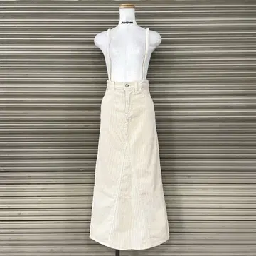 Lee Bis 별주 2way 서스펜더 포함 코듀로이 살로펫 스커트