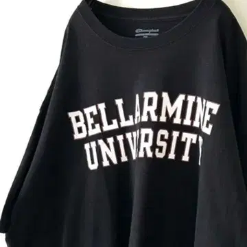 챔피언 BELLARMINE 칼리지 티셔츠 2XL 블랙 검정 구제 의류