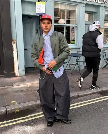 에스투디오 니크센 원단 데님 볼룬 진