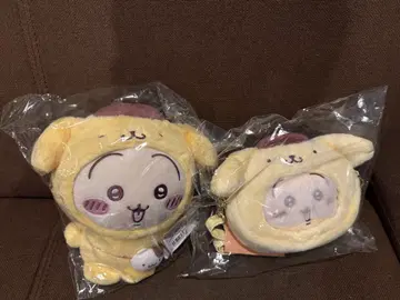 치이카와 산리오 폼폼푸딩 토끼 봉제 인형 미니백 2개 세트