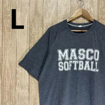 빈티지 MASCO SOFTBALL 그레이 티셔츠 반팔 여름옷 얼룩 있음