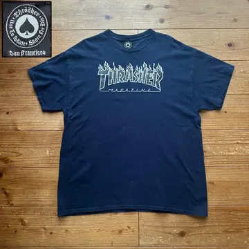 THRASHER 트레셔 프레임 로고 그래픽 프린트 티셔츠