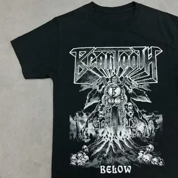 Beartooth Below 메탈 코어 티셔츠 락 구제 의류 블랙 S