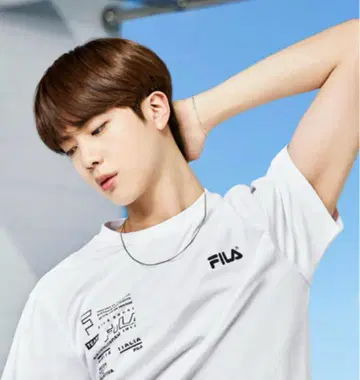 휠라 크루넥 BTS 착용 티셔츠 사이즈 FREE 화이트