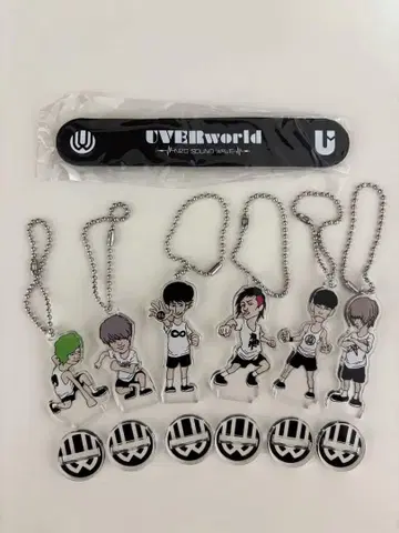 UVERworld 아크릴 키링 6종 세트 가챠가챠