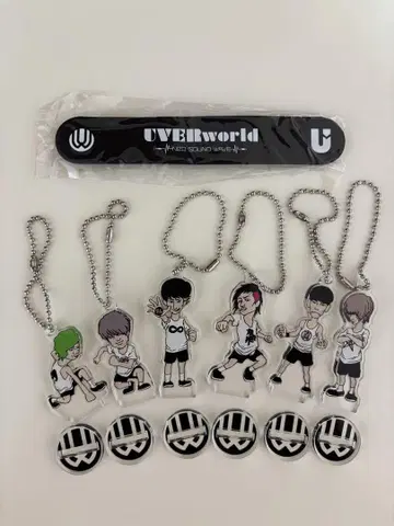 UVERworld 아크릴 키링 6종 세트 가챠가챠