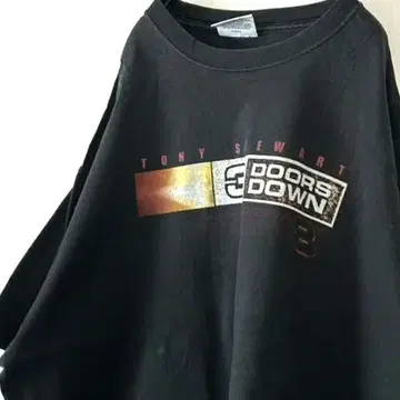 체이스 도어즈 다운 티셔츠 XL 블랙 검정 구제 의류
