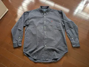 RALPH LAUREN 랄프 로렌 긴팔 셔츠 L 네이비 배송비 포함