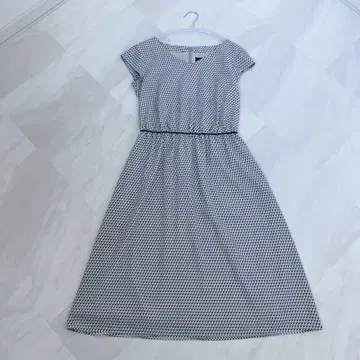 UNTITLED 언타이틀 올 패턴 깔끔한 원피스 도트 블랙