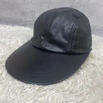 빈티지] 90s 롱 빌 캡 올 가죽 카우 스킨 소가죽 얕은