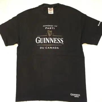 AAA 기네스 GUINNESS L 프린트 티셔츠 블랙