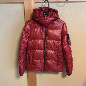 TATRAS 타트라스 다운 자켓 더블 지퍼 후드 부착 빨간색