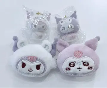 산리오 치이카와 (먼작귀) 플로키 마스코트 참 헤어 클립 쿠로미