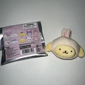 치이카와 산리오 헤어 클립 헤어핀 폼폼푸딩 토끼