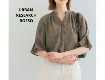 URBAN RESEARCH ROSSO 워셔블 도트 블라우스