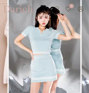 다리치 파일 니트 셋업