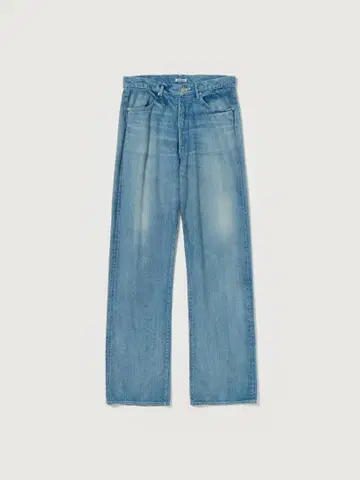 오라리 SELVEDGE FADED LIGHT DENIM PANTS