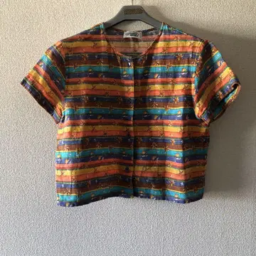 MISSONI SPORT 반팔 셔츠 멀티 컬러 스트라이프