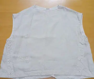 츠무구 tumugu 솔리 린넨 빅 베스트 아이보리