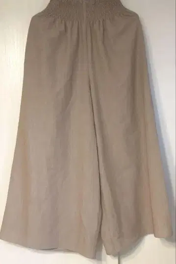 루카/베이지 가우초 팬츠 셔링 허리