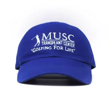 MUSC 골프 메시 캡 자수 구제 의류 블루 코튼