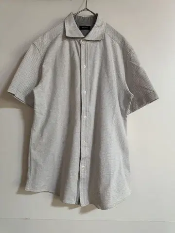 JOSEPH HOMME 조셉 옴 반팔 셔츠 그레이 도트 XL