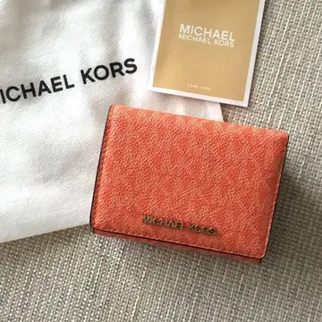 새상품 마이클코어스 MICHEAL KORS 지갑 시그니처 오렌지