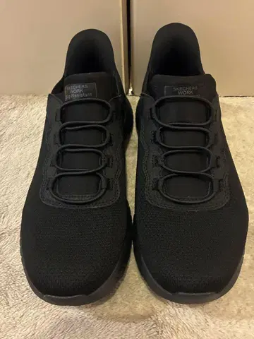 새상품급 SKECHERS Slip-ins WORK 블랙 25 슬립인즈